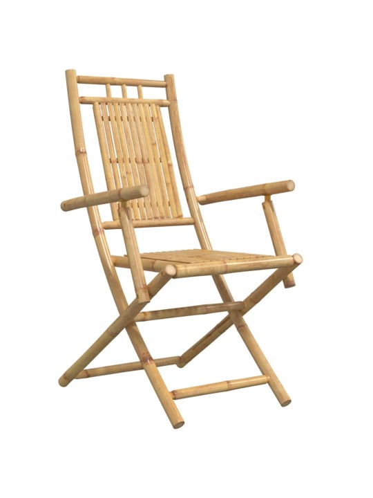 Skládací zahradní židle 8 ks 53 x 66 x 99 cm bambus