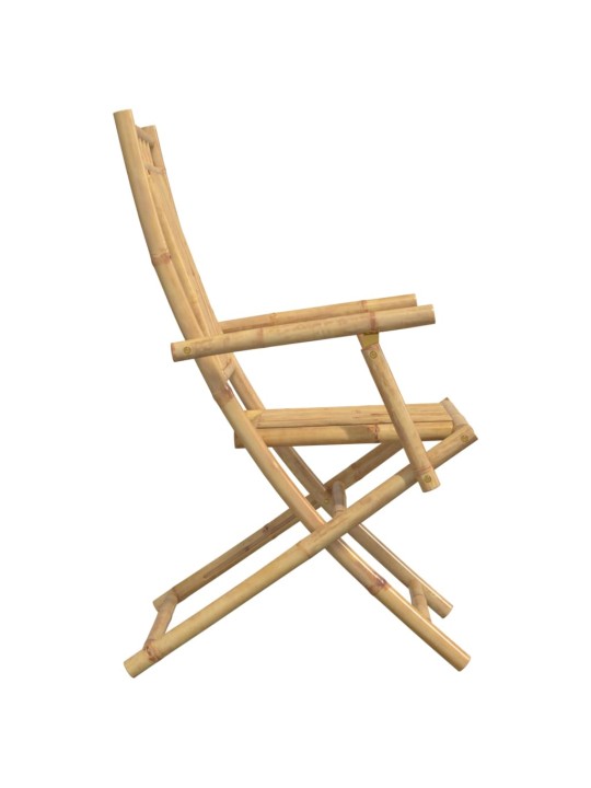 Skládací zahradní židle 8 ks 53 x 66 x 99 cm bambus
