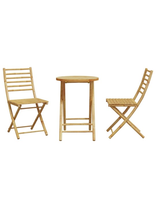 3dílný bistro set bambus