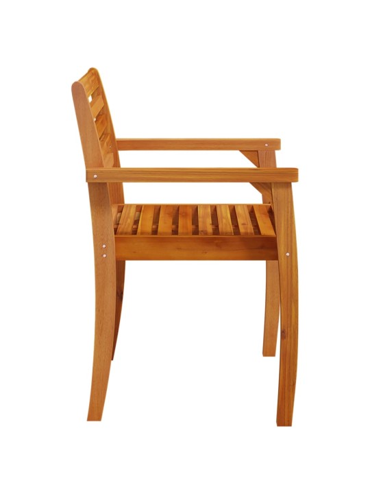 Zahradní židle 6 ks 59 x 55 x 85 cm masivní akáciové dřevo