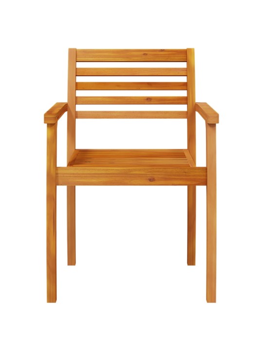 Zahradní židle 8 ks 59 x 55 x 85 cm masivní akáciové dřevo