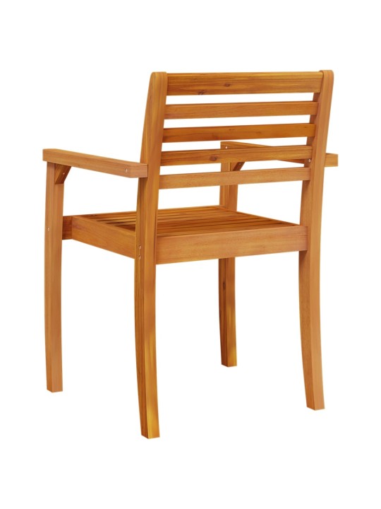 Zahradní židle 8 ks 59 x 55 x 85 cm masivní akáciové dřevo