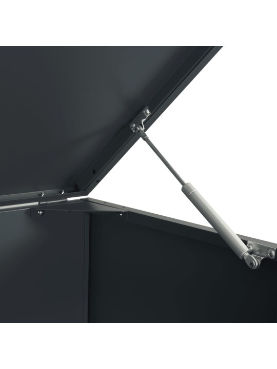Box na 2 popelnice antracitový 138 x 79 x 117 cm ocel