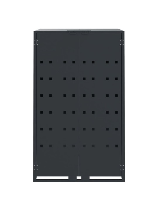 Box na 5 popelnic antracitový 345 x 79 x 117 cm ocel