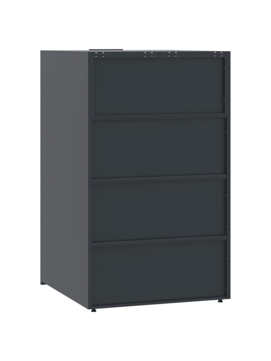 Box na 6 popelnic popelnic 414 x 79 x 117 cm ocel