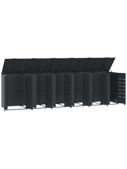 Box na 6 popelnic popelnic 414 x 79 x 117 cm ocel