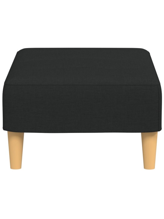 Podnožka černá 77 x 55 x 31 cm textil