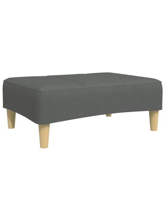 Podnožka tmavě šedá 77 x 55 x 31 cm textil