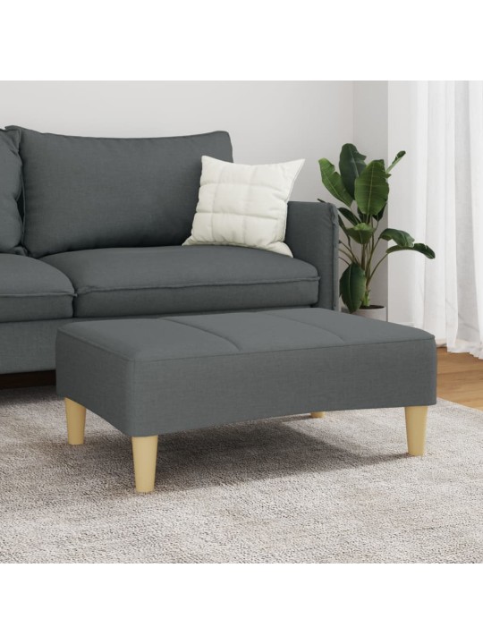 Podnožka tmavě šedá 77 x 55 x 31 cm textil
