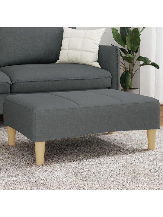 Podnožka tmavě šedá 77 x 55 x 31 cm textil