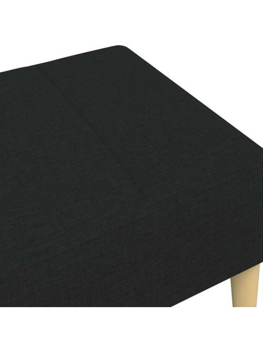 Podnožka černá 77 x 55 x 31 cm textil