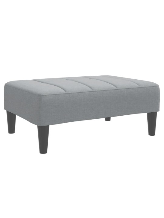 Podnožka světle šedá 77 x 55 x 31 cm textil
