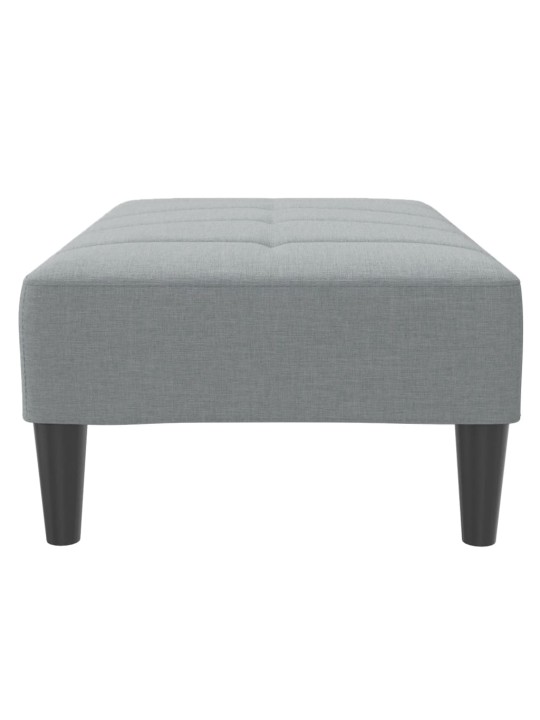 Podnožka světle šedá 77 x 55 x 31 cm textil