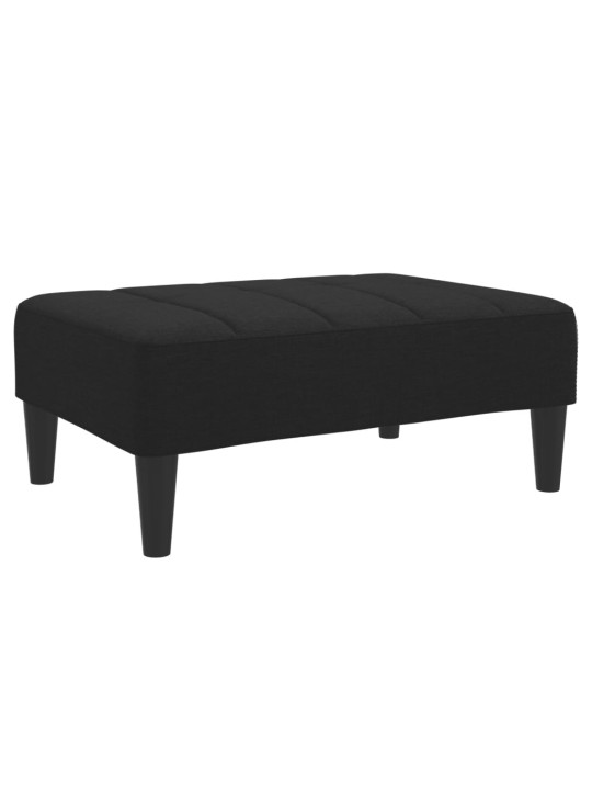 Podnožka černá 77 x 55 x 31 cm textil