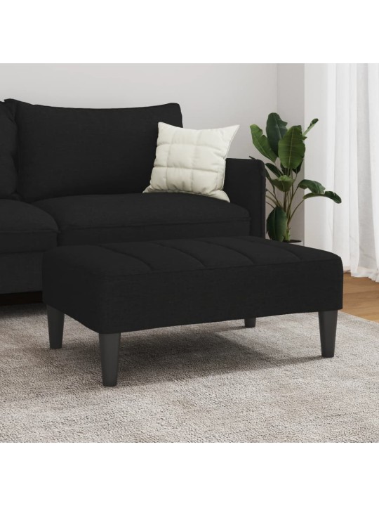 Podnožka černá 77 x 55 x 31 cm textil