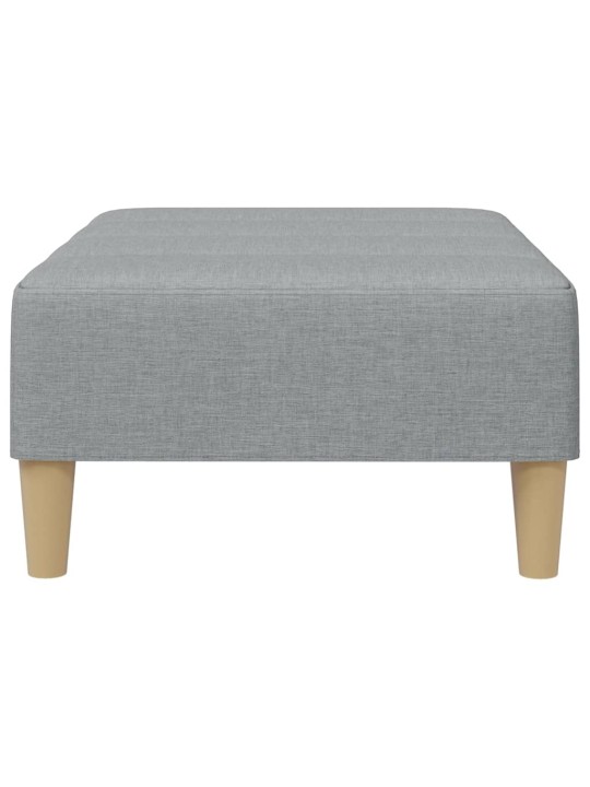 Podnožka světle šedá 77 x 55 x 31 cm textil
