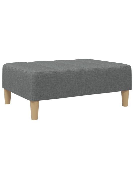 Podnožka tmavě šedá 77 x 55 x 31 cm textil