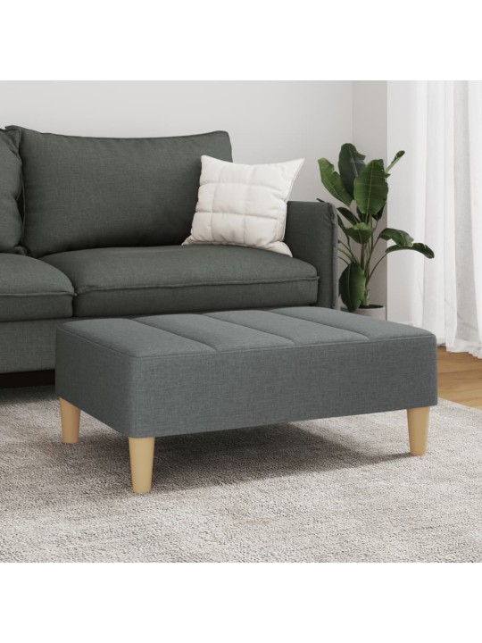 Podnožka tmavě šedá 77 x 55 x 31 cm textil