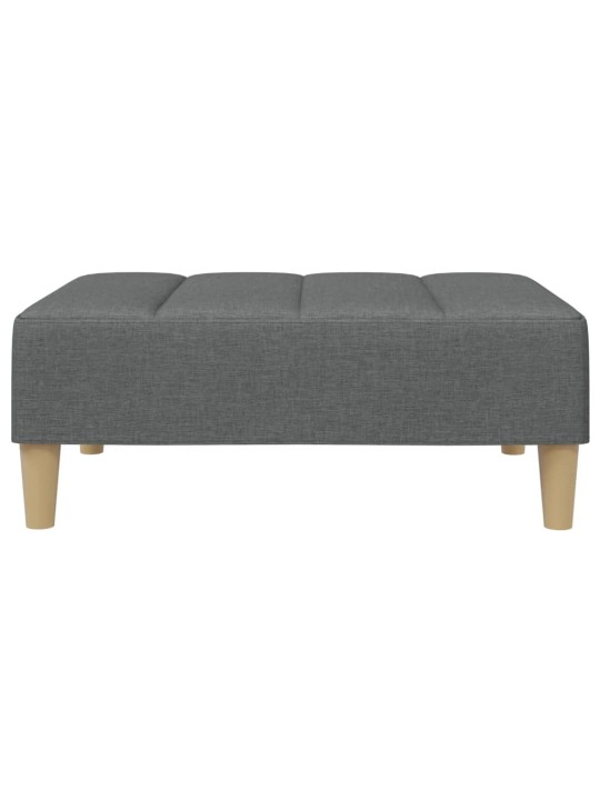 Podnožka tmavě šedá 77 x 55 x 31 cm textil