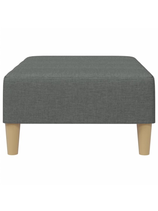 Podnožka tmavě šedá 77 x 55 x 31 cm textil