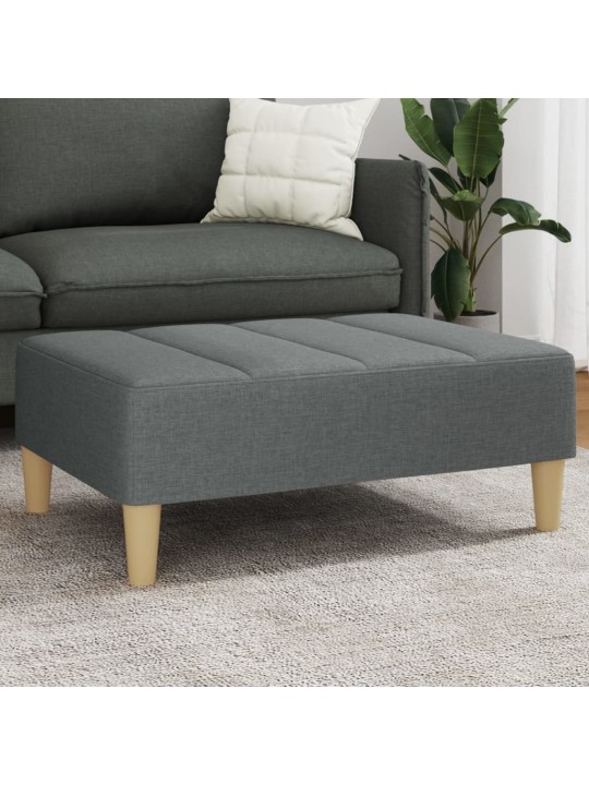 Podnožka tmavě šedá 77 x 55 x 31 cm textil