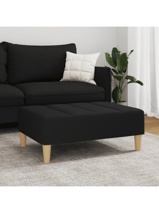 Podnožka černá 77 x 55 x 31 cm textil