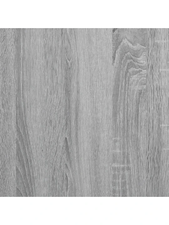 Rám postele šedý sonoma 200 x 200 cm kompozitní dřevo a kov