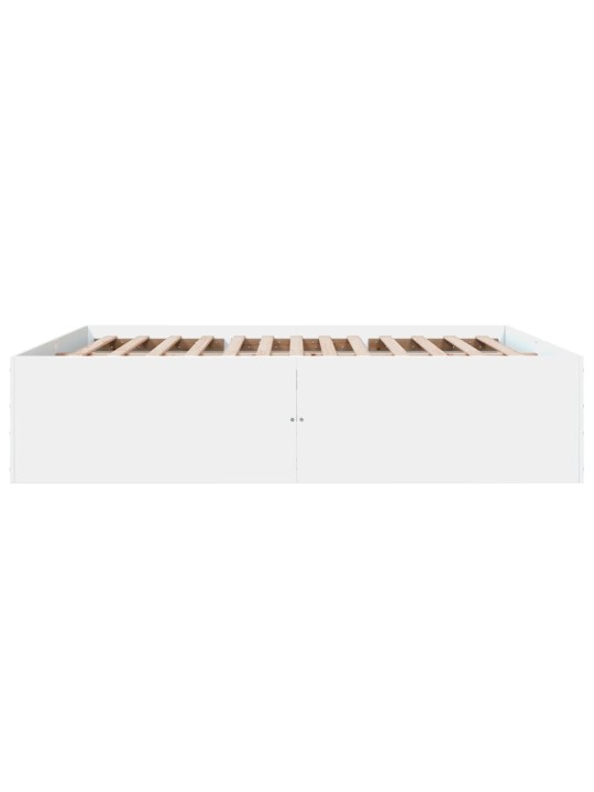 Rám postele bílý 180 x 200 cm kompozitní dřevo
