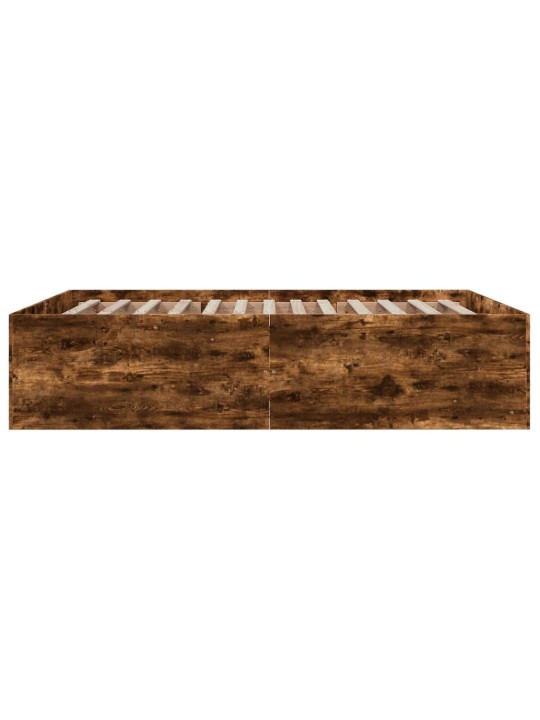 Rám postele kouřový dub 150 x 200 cm kompozitní dřevo