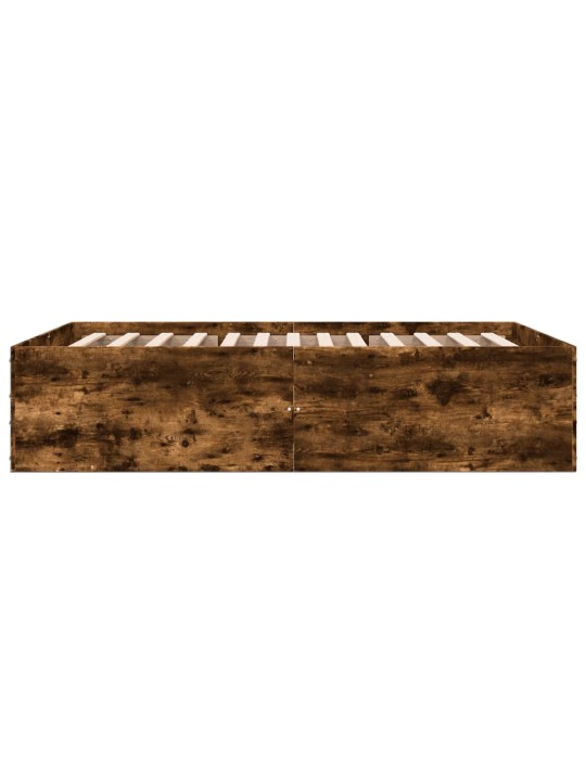 Rám postele kouřový dub 140 x 200 cm kompozitní dřevo