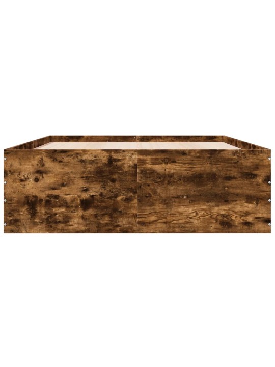 Rám postele kouřový dub 120 x 200 cm kompozitní dřevo