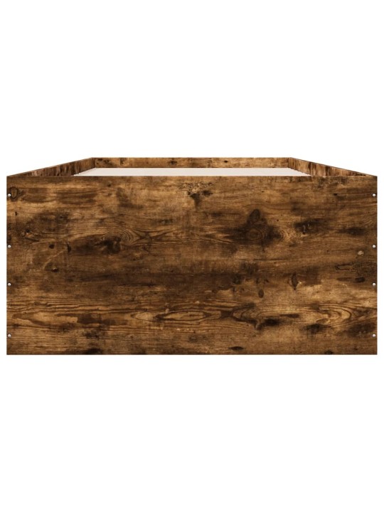 Rám postele kouřový dub 100 x 200 cm kompozitní dřevo