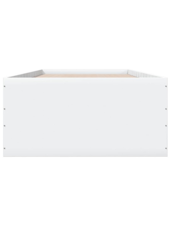 Rám postele bílý 90 x 200 cm kompozitní dřevo