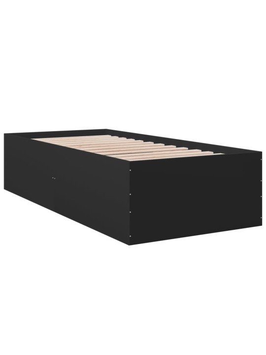 Rám postele černý 90 x 200 cm kompozitní dřevo