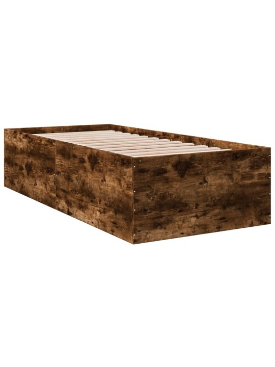 Rám postele kouřový dub 90 x 200 cm kompozitní dřevo