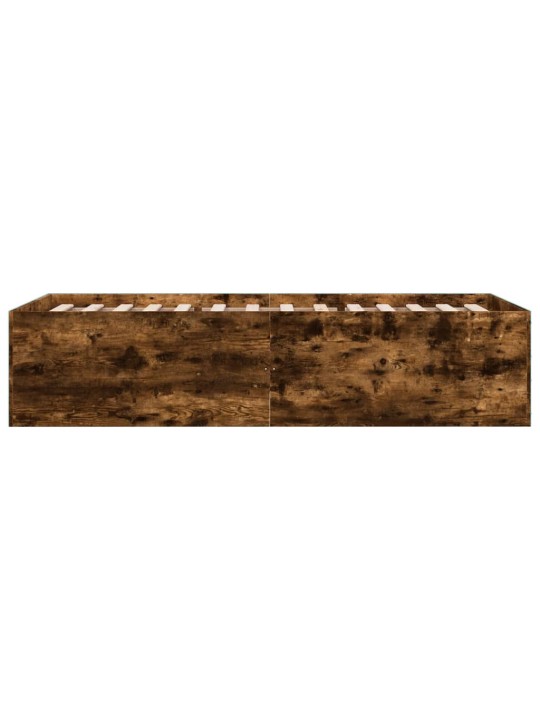 Rám postele kouřový dub 90 x 190 cm kompozitní dřevo