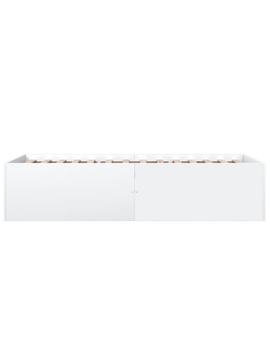 Rám postele bílý 75 x 190 cm kompozitní dřevo