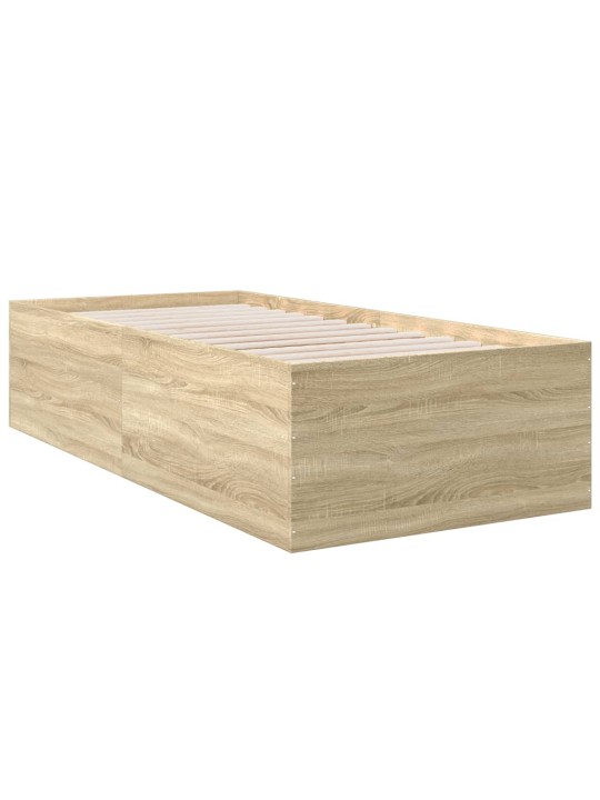 Rám postele dub sonoma 75 x 190 cm kompozitní dřevo