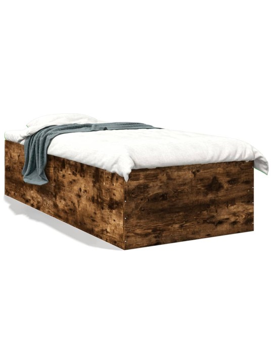 Rám postele kouřový dub 75 x 190 cm kompozitní dřevo