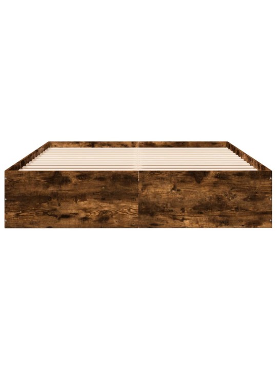 Rám postele kouřový dub 150 x 200 cm kompozitní dřevo