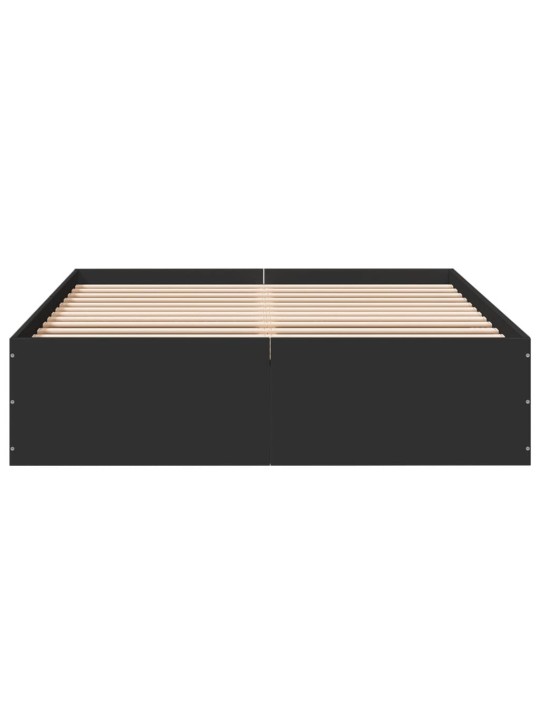Rám postele černý 120 x 200 cm kompozitní dřevo