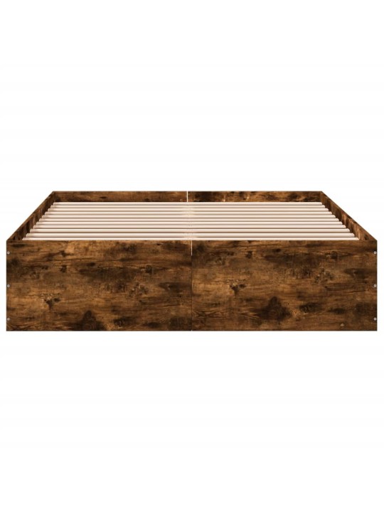 Rám postele kouřový dub 120 x 200 cm kompozitní dřevo