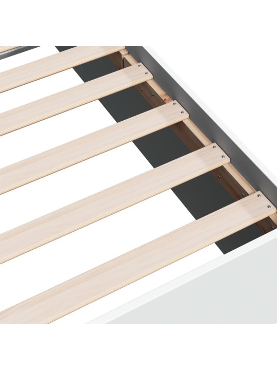Rám postele bílý 90 x 200 cm kompozitní dřevo