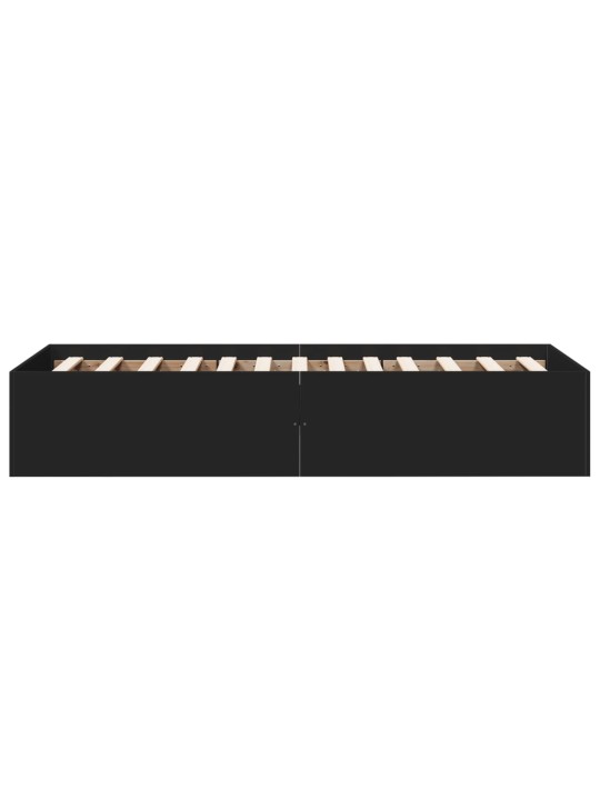 Rám postele černý 90 x 200 cm kompozitní dřevo