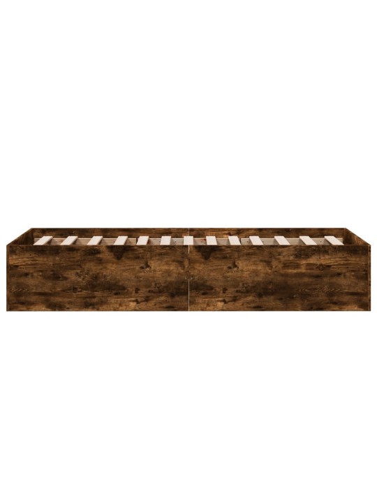 Rám postele kouřový dub 90 x 200 cm kompozitní dřevo