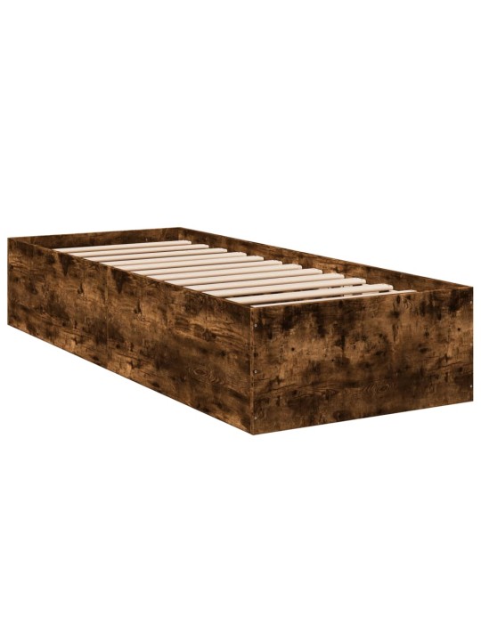 Rám postele kouřový dub 90 x 200 cm kompozitní dřevo