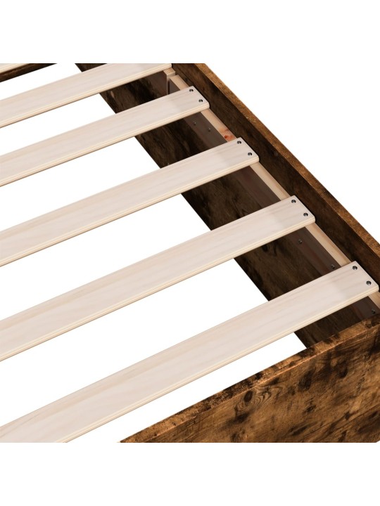 Rám postele kouřový dub 90 x 200 cm kompozitní dřevo
