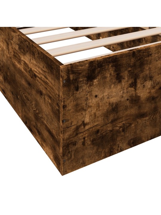 Rám postele kouřový dub 90 x 200 cm kompozitní dřevo