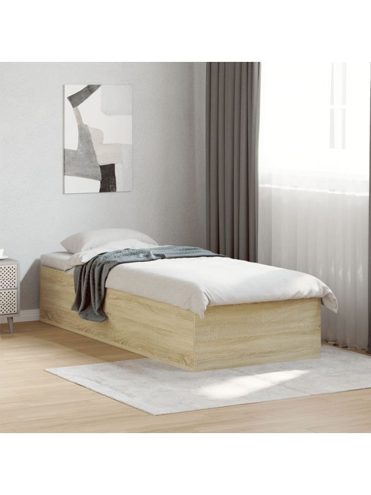 Rám postele dub sonoma 90 x 190 cm kompozitní dřevo