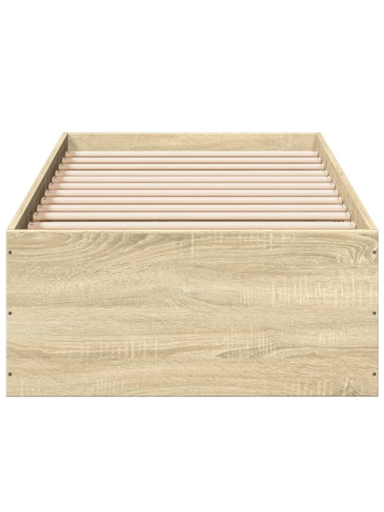Rám postele dub sonoma 90 x 190 cm kompozitní dřevo